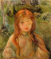 Morisot, Berthe - Little Girl at Mesnil